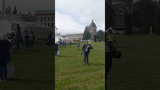 Peaceful Veteran protests against Trump Musk VA firings and cuts
