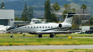 Private Jet Gulfstream G700 Takeoff And Landing in Van Nuys p 4