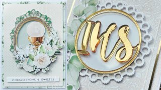 Communion Scrapbooking Cards - Lemoncraft Greenery Paper - How to Make Communion Cards?