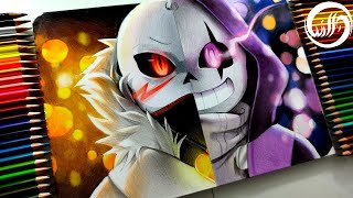 Drawing - Cross Sans VS Epic Sans ( Xtale vs Epictale ) UNDERTALE AU