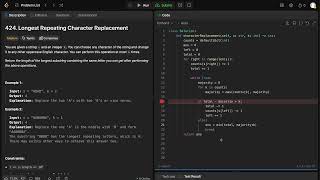 Leetcode 424 - Longest Repeating Character Replacement - Python
