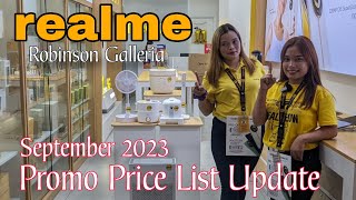 Realme Promo Price List Update September 2023, Realme 11 Pro series, 10 series, C55, realme Pad