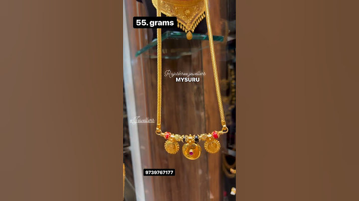 New latest 55grams heavy Indian style mangalya Sara design for new brides#gold #goldnecklace #rings