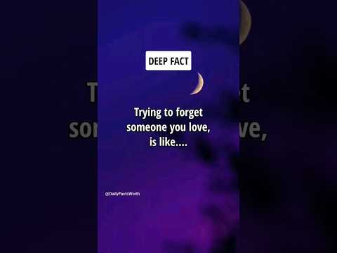 Trying to forget