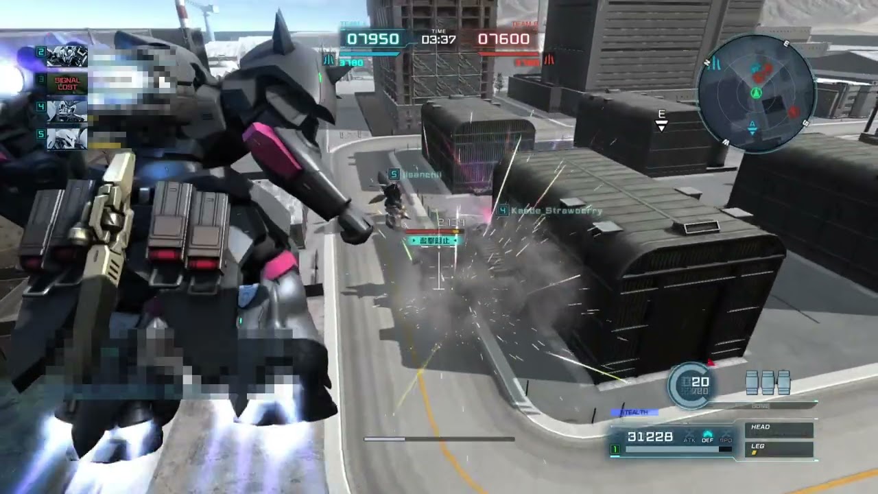 【バトオペ2】約4分半を1枚落ちで戦って勝つ。拠爆に抜ける判断とメッサーの硬さに助けられた【メッサーF01型】