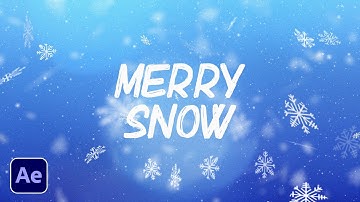Create Advanced Snow Effects in After Effects 2023 | Tutorial