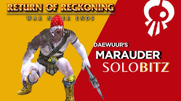 Warhammer Return of Reckoning:  Marauder Solo Roaming REUPLOAD