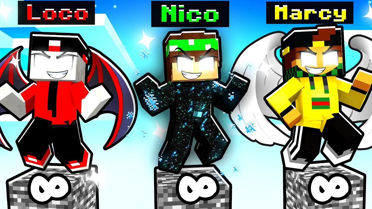 SOPRAVVIVI DA IMMORTALE su UN PILASTRO DI BEDROCK in MINECRAFT!