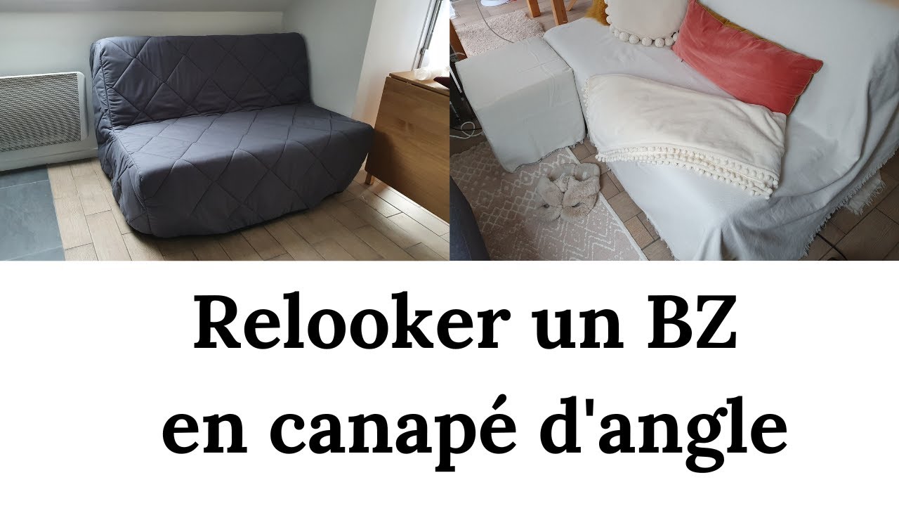 Relooker un BZ en canapé d'angle - Déco petit espace - YouTube