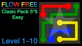 Flow Free | Classic Pack 5*5 | LEVEL 1-10 screenshot 4