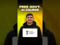 FREE🚨 Government AI Course | Yuva AI For or All 🎓 Apply Now 🚀