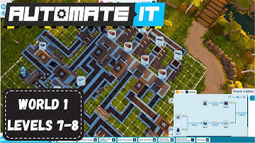 Newly released factory-building puzzle game Automate IT - Campaign 1-7 and 1-8 / No Commentary