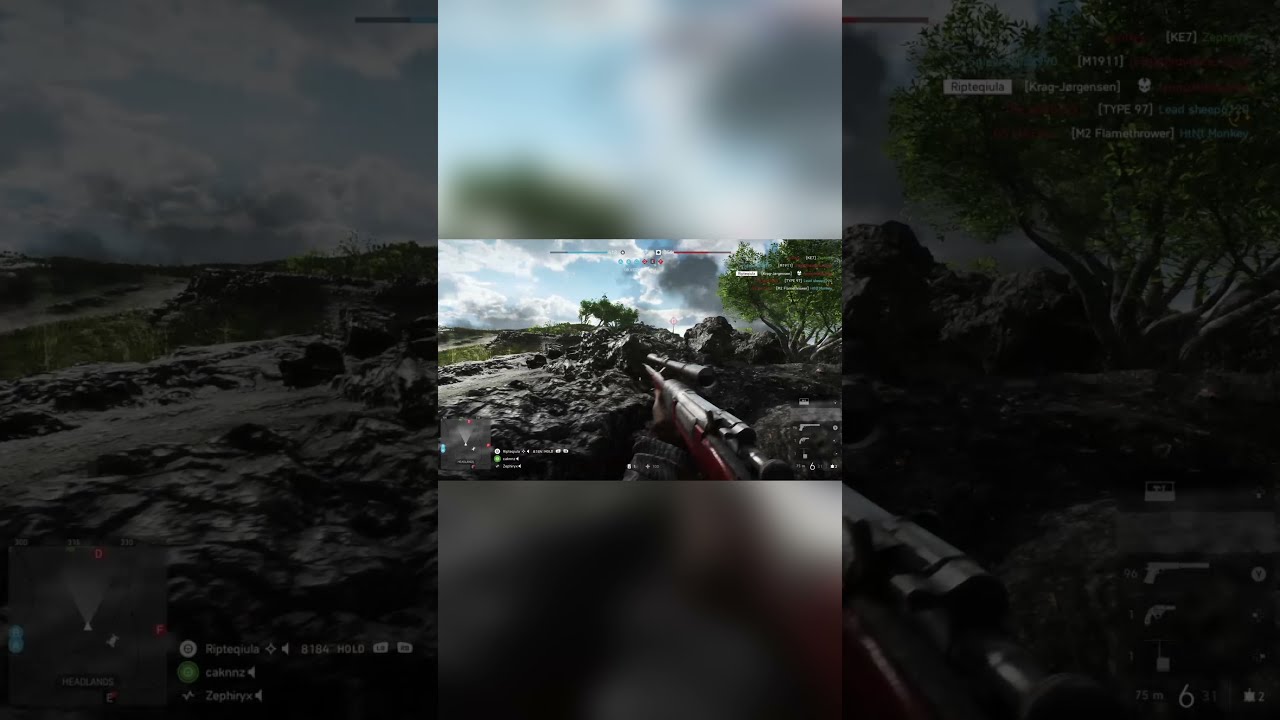No scope headshot with the Krag-Jorgensen(Battlefield 5)