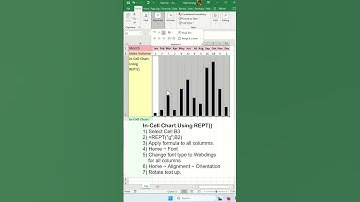 Vertical In-Cell Bar Chart - Excel Tips and Tricks