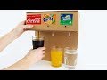How to make coca cola soda fountain machine with 3 different drinks at home