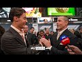 George Russell GATECRASHES Brad Pitt's interview at F1 movie premiere!