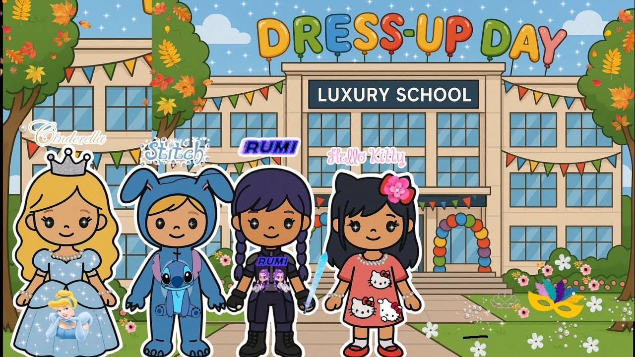 Costume Day at School!   Kids Dress Up as Their Favorite Characters 