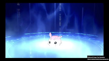 DIGIMON STORY CYBER SLEUTH Poyomon digivolves