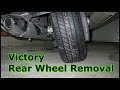 Victory Rear Wheel Removal