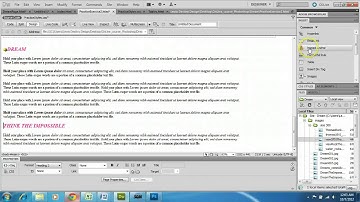 Dreamweaver CS5   Creating Name Anchors
