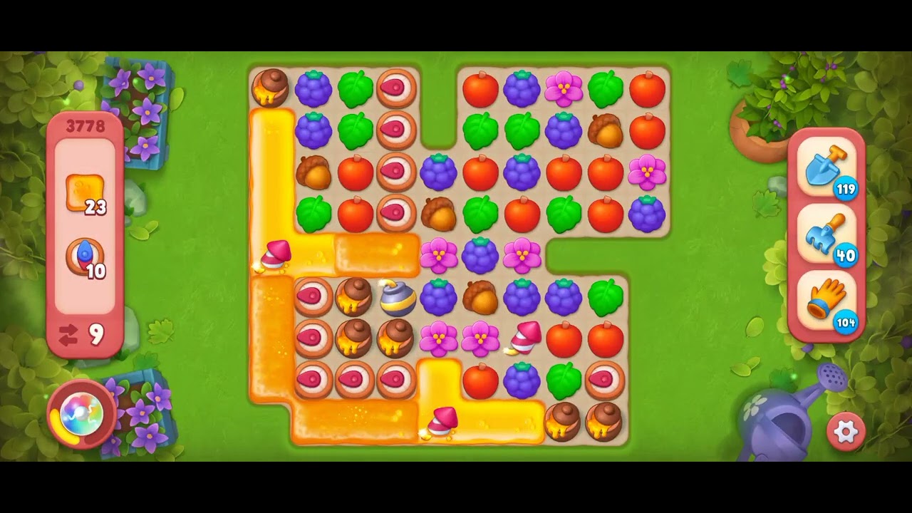 Gardenscapes Level 3778 [Hard Level] 