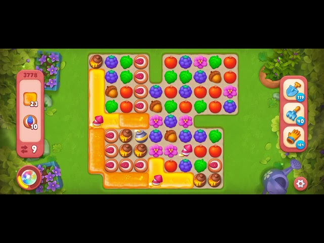 Gardenscapes Level 3778 [Hard Level] #androidgamesplay