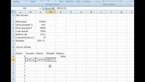 Fixed Payment Amortization Schedule Part 5