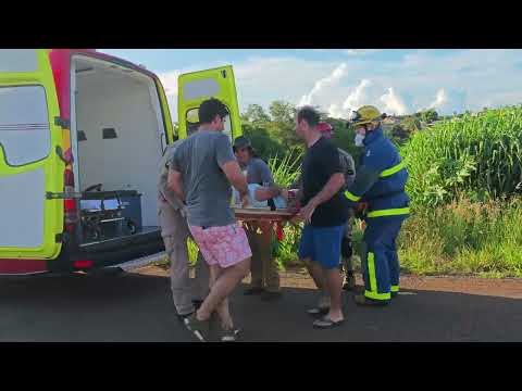 Capotamento de Caminhonete em Cambé Deixa Uma Pessoa Ferida