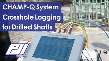 CSL Testing with the Cross Hole Analyzer (CHAMP-Q)