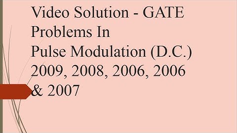 Video Solution to GATE ECE 2008 -Problem-Digital Communication
