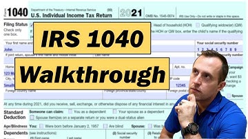 2021 IRS Form 1040 Walkthrough | Single No Dependents
