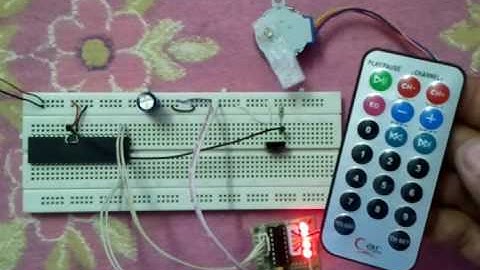 Remote Controller Unipolar Stepper Motor Using PIC18F4550 microcontroller
