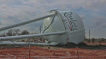 Rowlett Water Tower Demolition Video - February 6, 2017