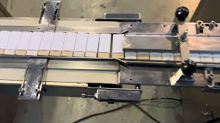 Sample testing completed for our eraser wrapping & film packaging machine.
