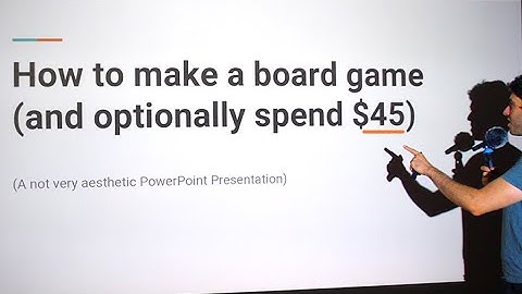 How to make a board game