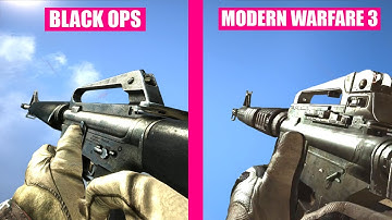 Call of Duty Modern Warfare 3 vs Black Ops - Weapons Comparison