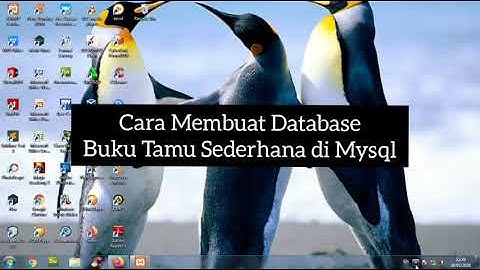 Cara Membuat Database Buku Tamu Sederhana di Mysql