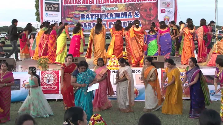 Bathukamma Dance by Ladies at DATA Bathukamma & Dasara Panduga 2016