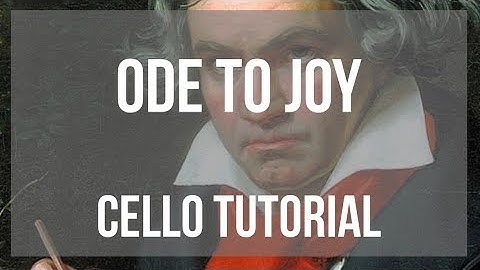 How to play Ode to Joy by Ludwig van Beethoven on Cello (Tutorial)
