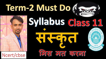 cbse class 11 sanskrit syllabus 2021-22 term 2 ll sanskrit ll term 2 syllabus 2021-22 ll termwise