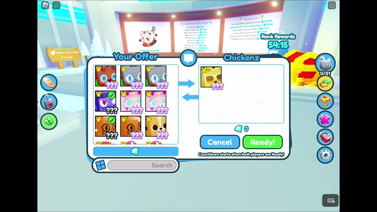 TRADING FOR GOLD HUGE PARTY DOG IN PET SIM X 🐶🎉 YouTube