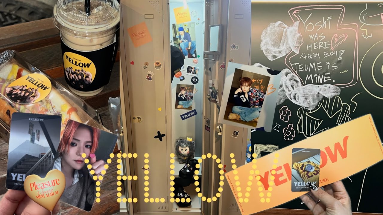 [트메로그] 내앞에서 트레저 욕하지마라 트레저 옐로우로 컴백했다 | 음중 사녹.. 플레저 팝업.. 인가 사녹..