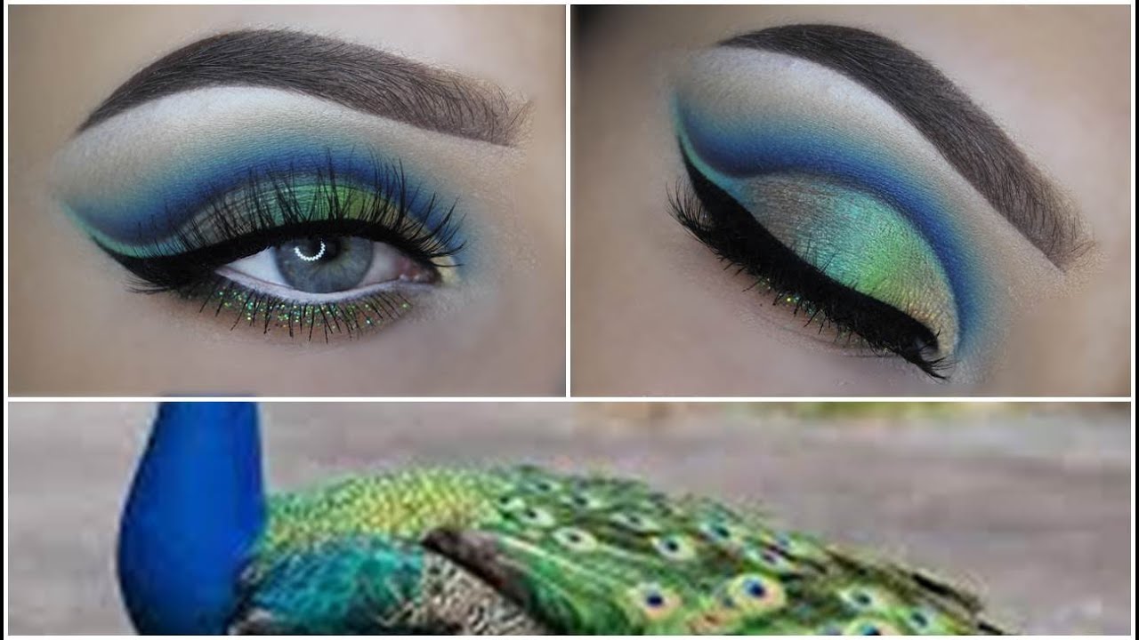 Peacock Inspired Makeup Tutorial YouTube