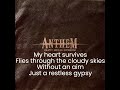 Anthem   Gypsy Ways Win, Lose or Draw (lyrics)