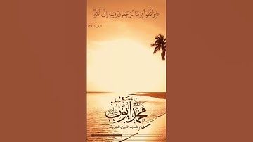سورة البقرة (الآية 281) - الشيخ محمد أيوب رحمه الله
