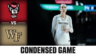 NC State vs. Wake Forest Condensed Game | 2025-26 ACC Women's Basketball