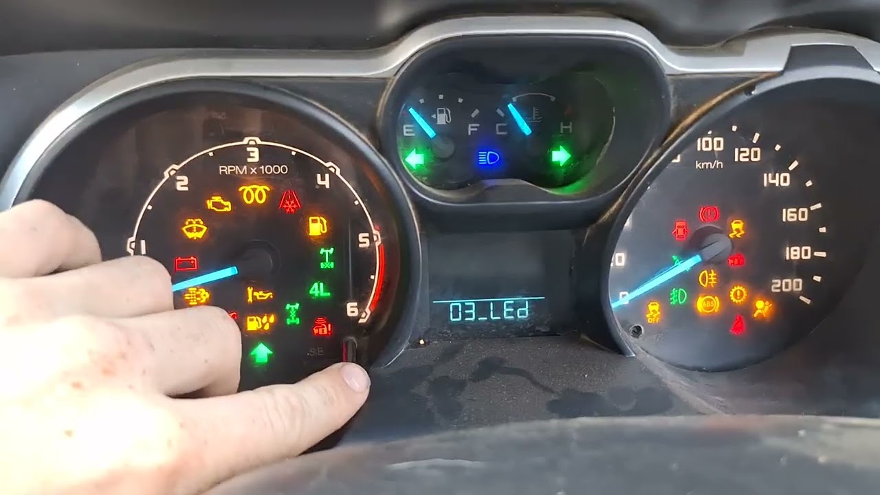 Ford ranger 2012 2.2 instrument cluster test 