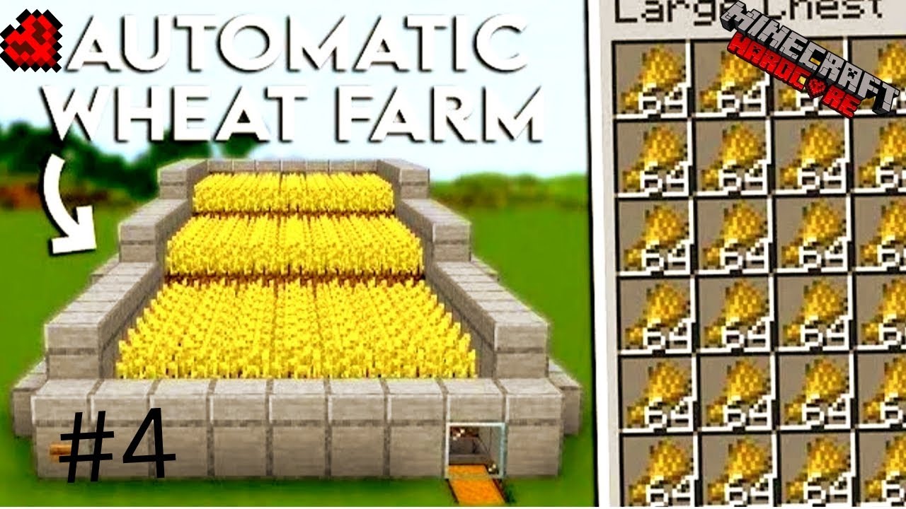 BUILD WHEAT FARM IN MINECRAFT HARDCORE #4