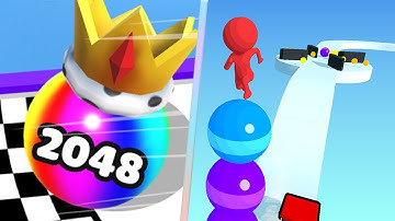 Ball Merge 2048 Vs Stack Rider New Levels Mobile Walkthrough Gaming Pro Update Trailers KCI2WSQ