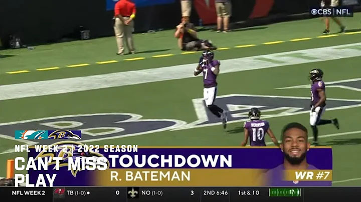 Rashod Bateman Flies for 75 Yards!